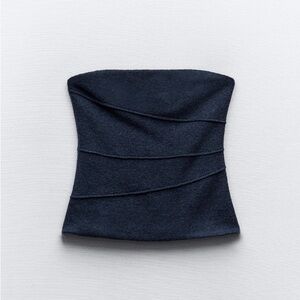 Zara textured tube top